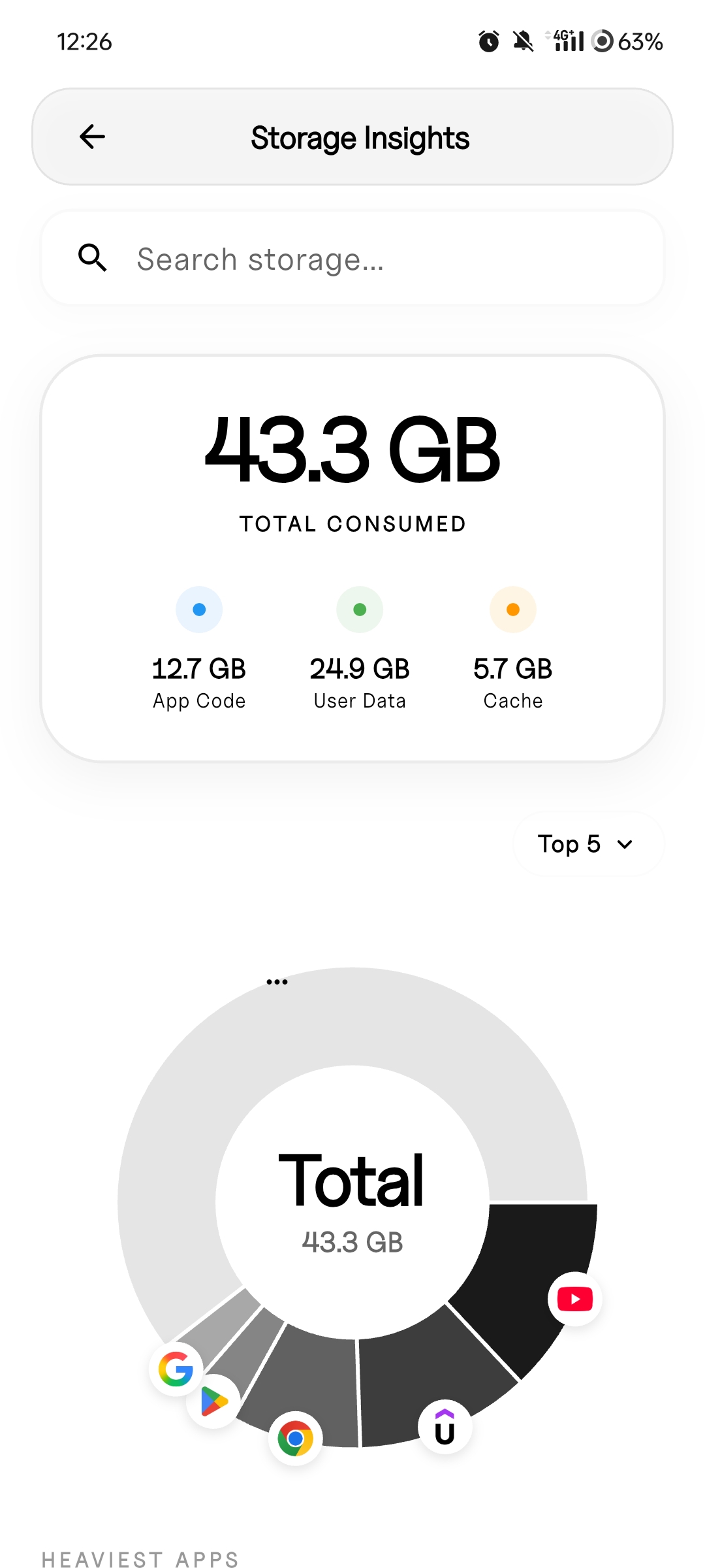 Storage Insights light mode